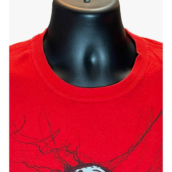 Marvel Carnage Red T-Shirt Graphic Tee Men’s Size 2XL Venom Spider-Man Villain - Picture 4 of 10